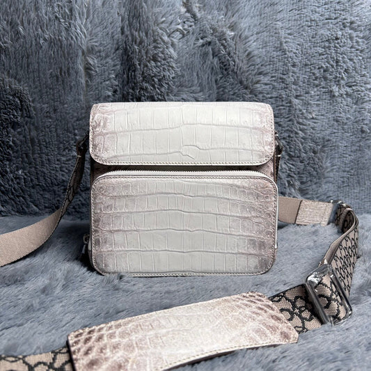Men's Himalaya White Cross Body Shoulder Bag