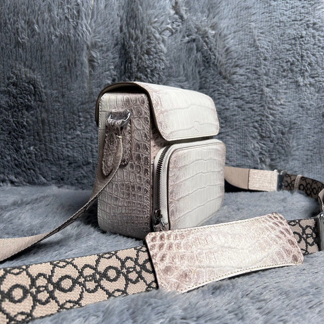 Men's Himalaya White Cross Body Shoulder Bag