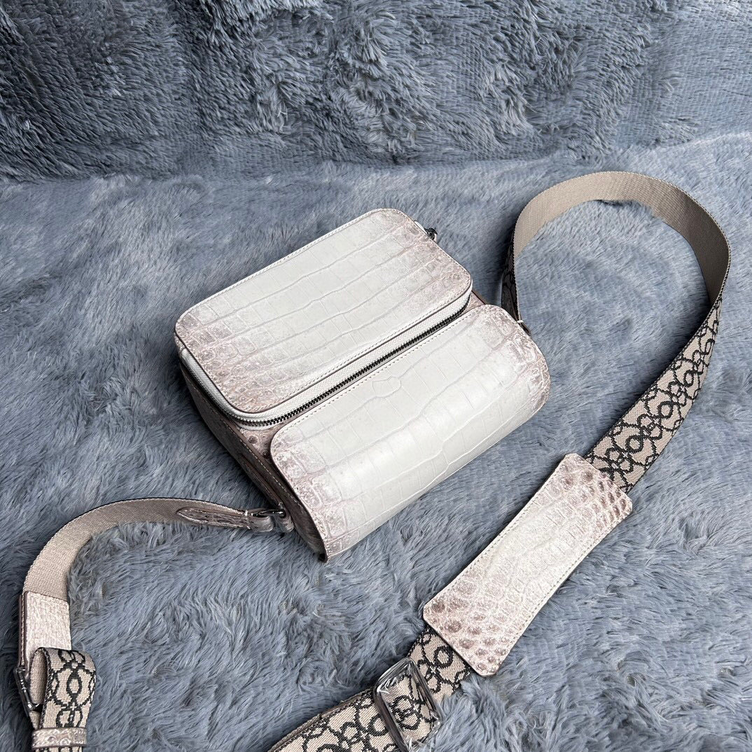 Men's Himalaya White Cross Body Shoulder Bag