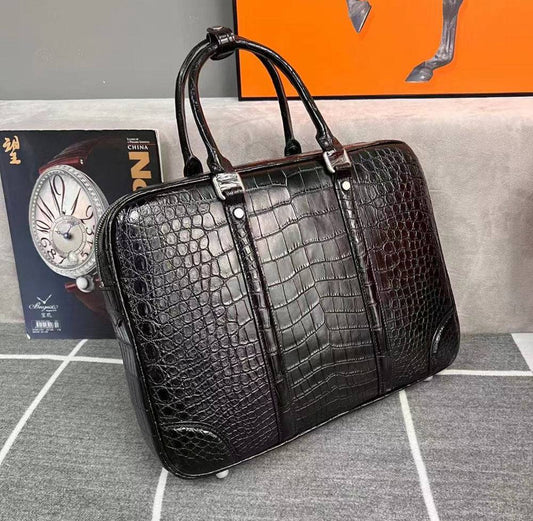 Genuine Crocodile Skin Leather Classic Briefcase 3150