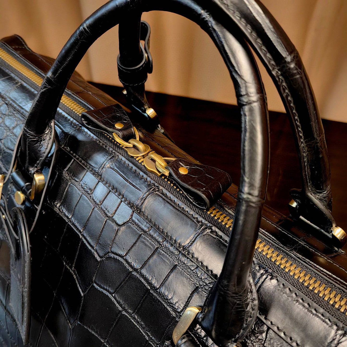 Preorder Genuine Crocodile Leather Super XL large Travel Duffel Bag Himalayan