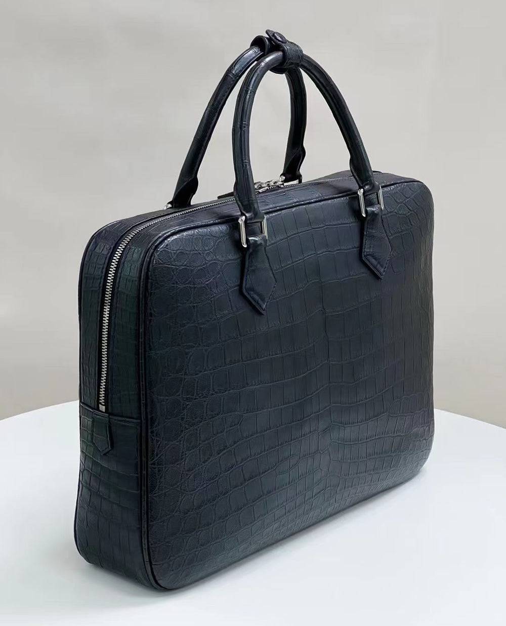 Preorder Genuine Crocodile Skin Leather Briefcase
