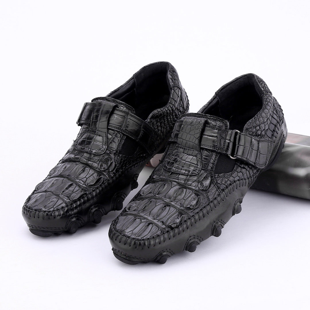 Crocodile Shoes Crocodile Leather Loafers Casual Driving Shoes