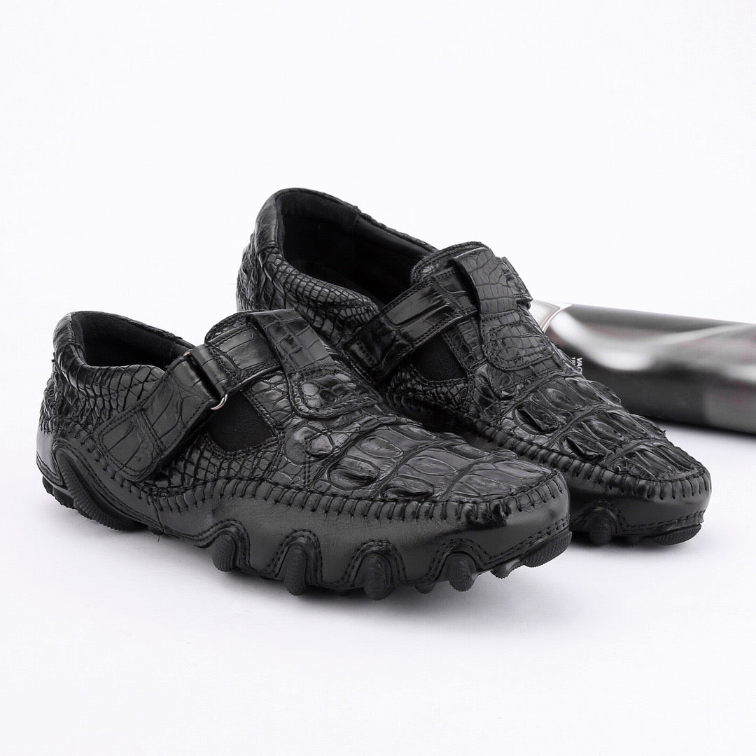 Crocodile Shoes Crocodile Leather Loafers Casual Driving Shoes