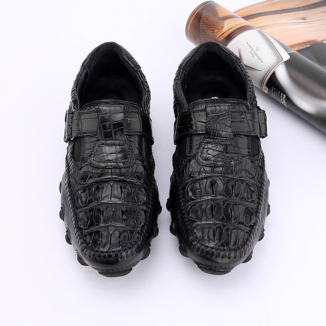 Crocodile Shoes Crocodile Leather Loafers Casual Driving Shoes