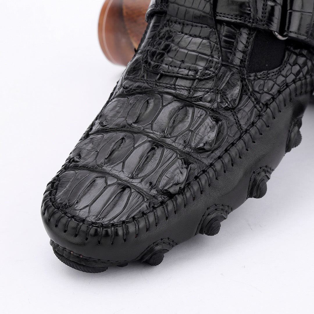 Crocodile Shoes Crocodile Leather Loafers Casual Driving Shoes