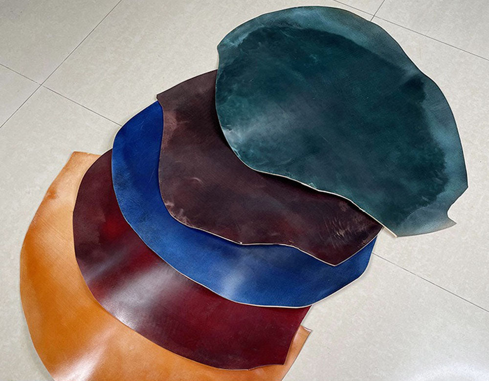 Genuine Shell Cordovan Leather Lace Up Roud Toe Shoes