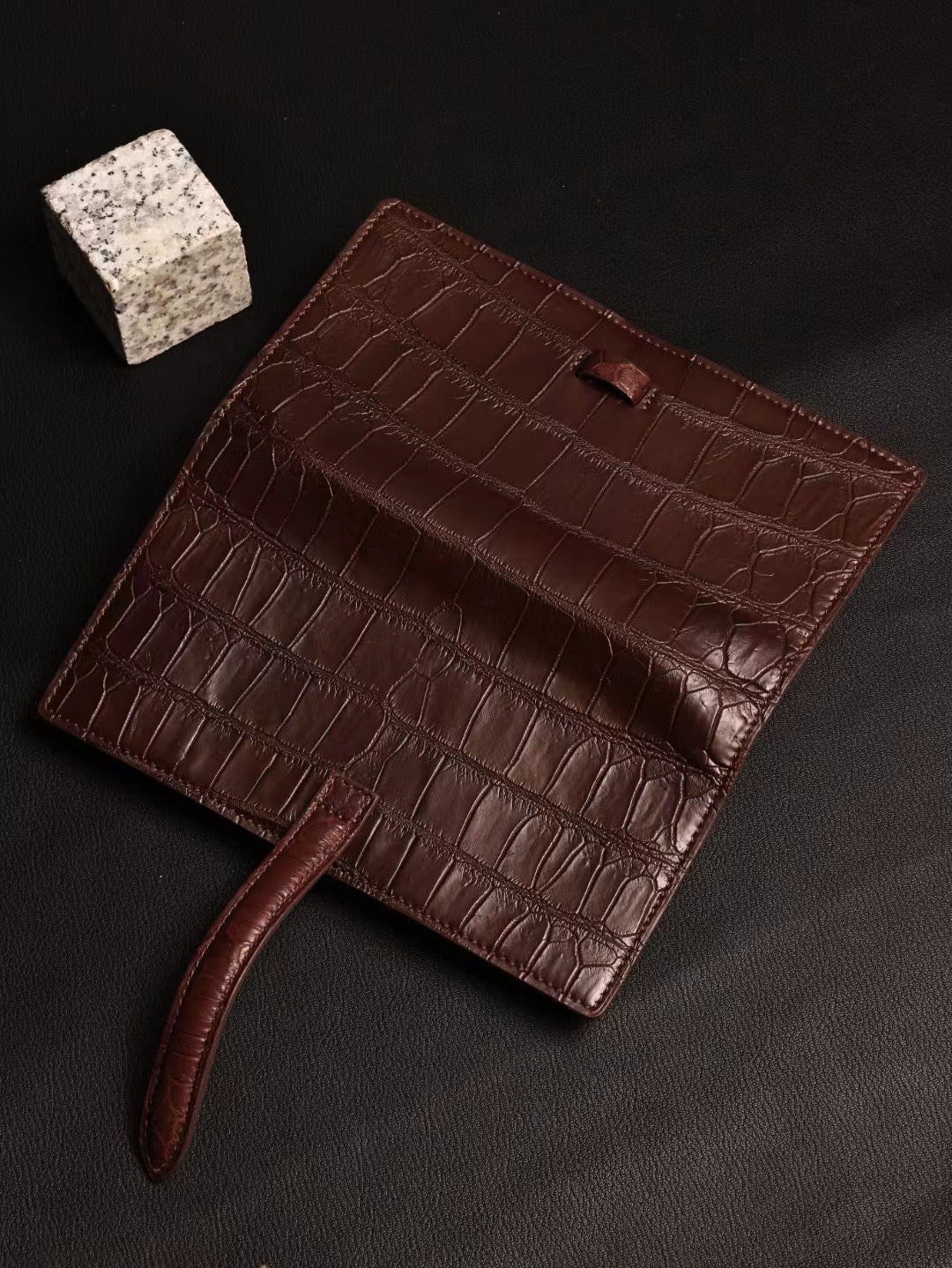 Genuine Crocodile Leather Cigar Bag