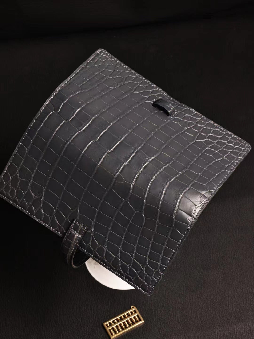 Genuine Crocodile Leather Cigar Bag