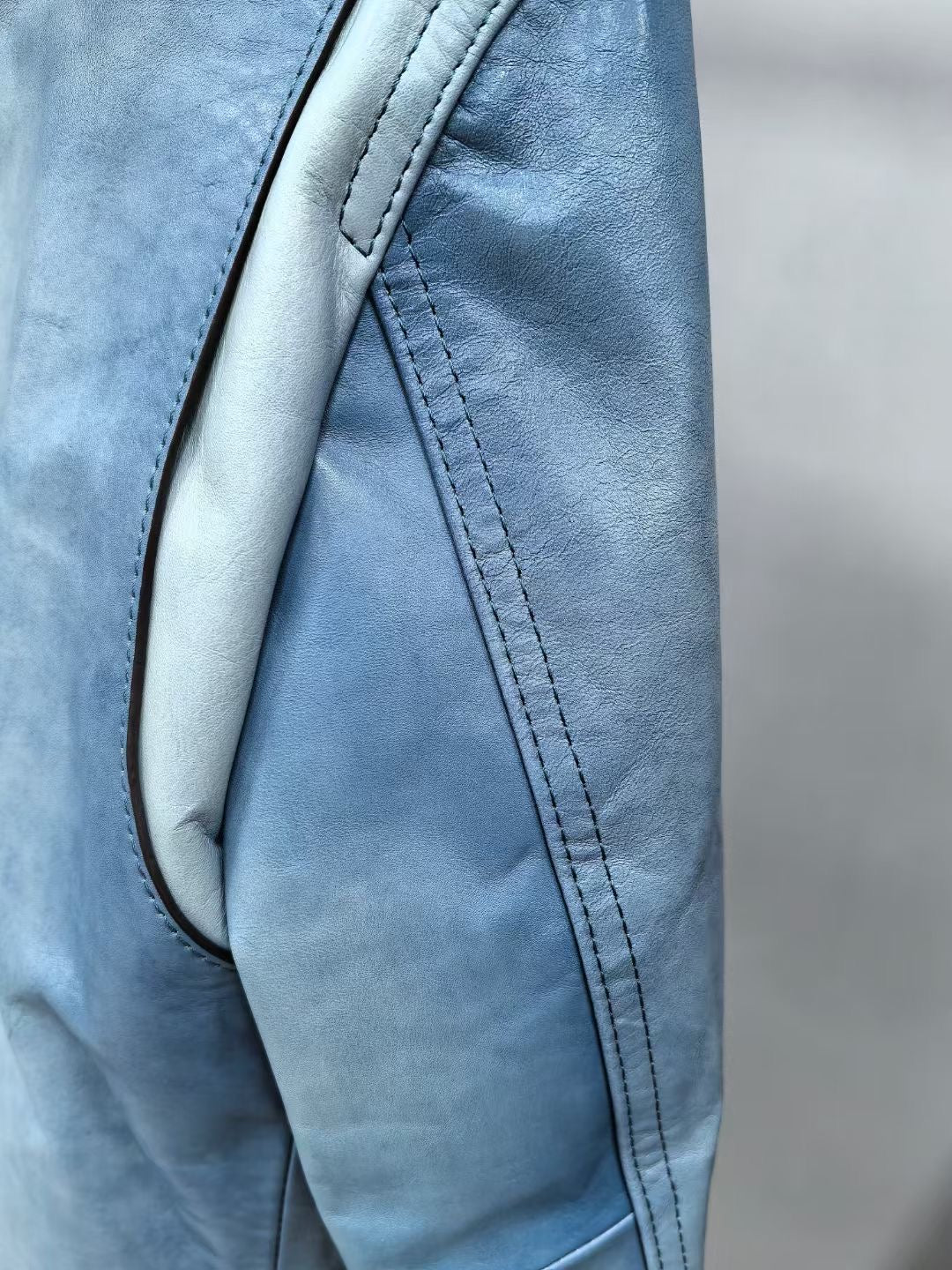 Preorder Mens Jackets , Leather Jacket, Vintage Blue Leather Jackets