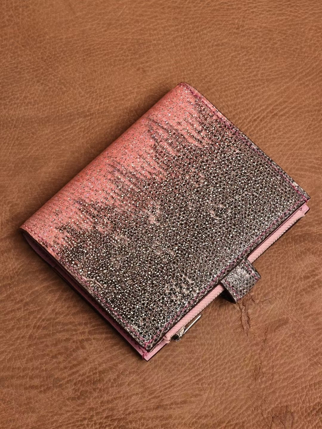 Genuine Lizard Skin Leather Binder Notebook