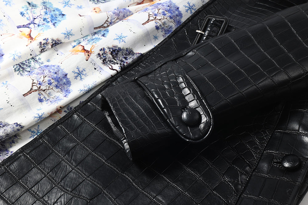 Men's Crocodile Leather windbreaker Nile