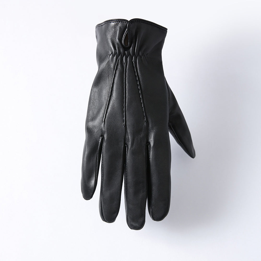 Men's Genuine Leather Touchscreen Gloves
