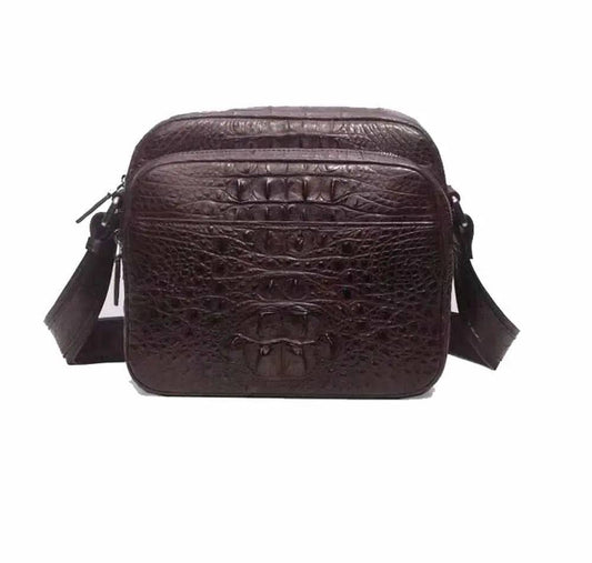 Men's Crocodile Leather Small Ipad Messenger Bags ,Cross body Bags