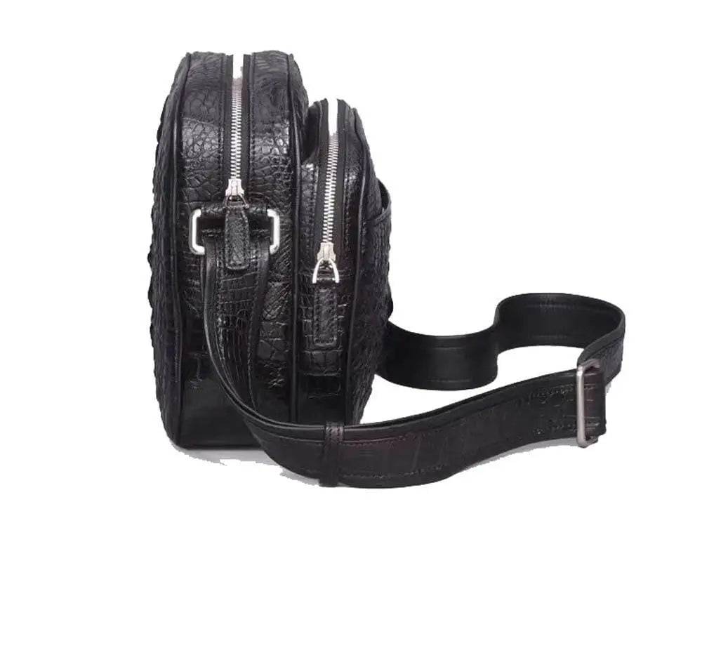 Men's Crocodile Leather Small Ipad Messenger Bags ,Cross body Bags