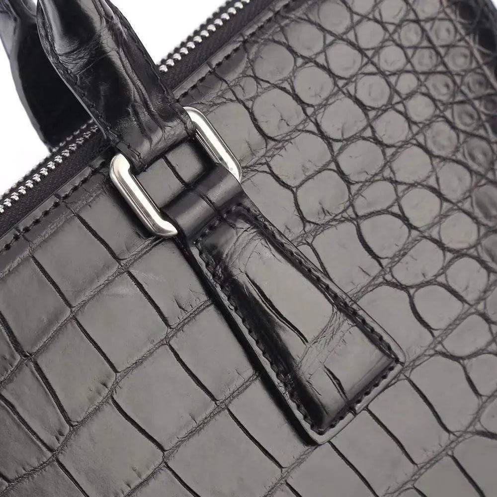 Men's Crocodile Leather Laptop Bags Briefcase