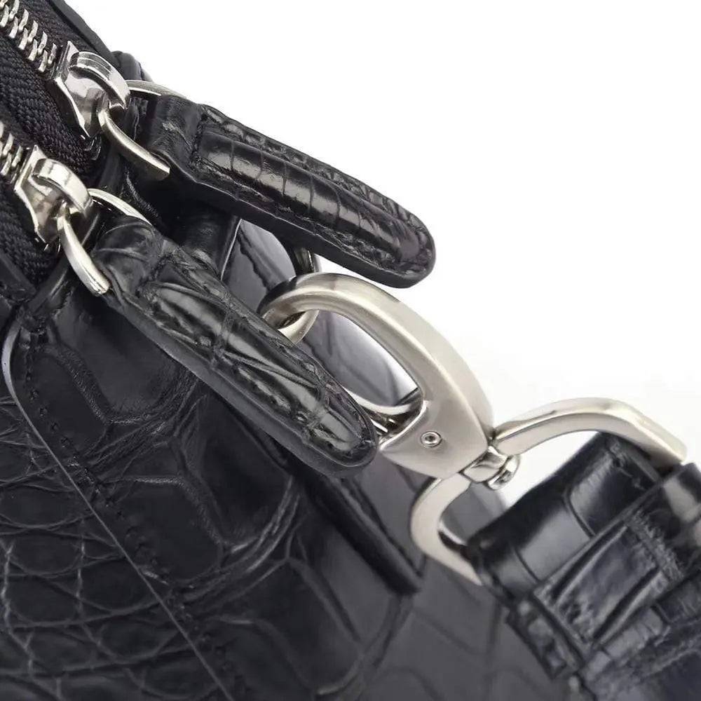 Men's Crocodile Leather Laptop Bags Briefcase