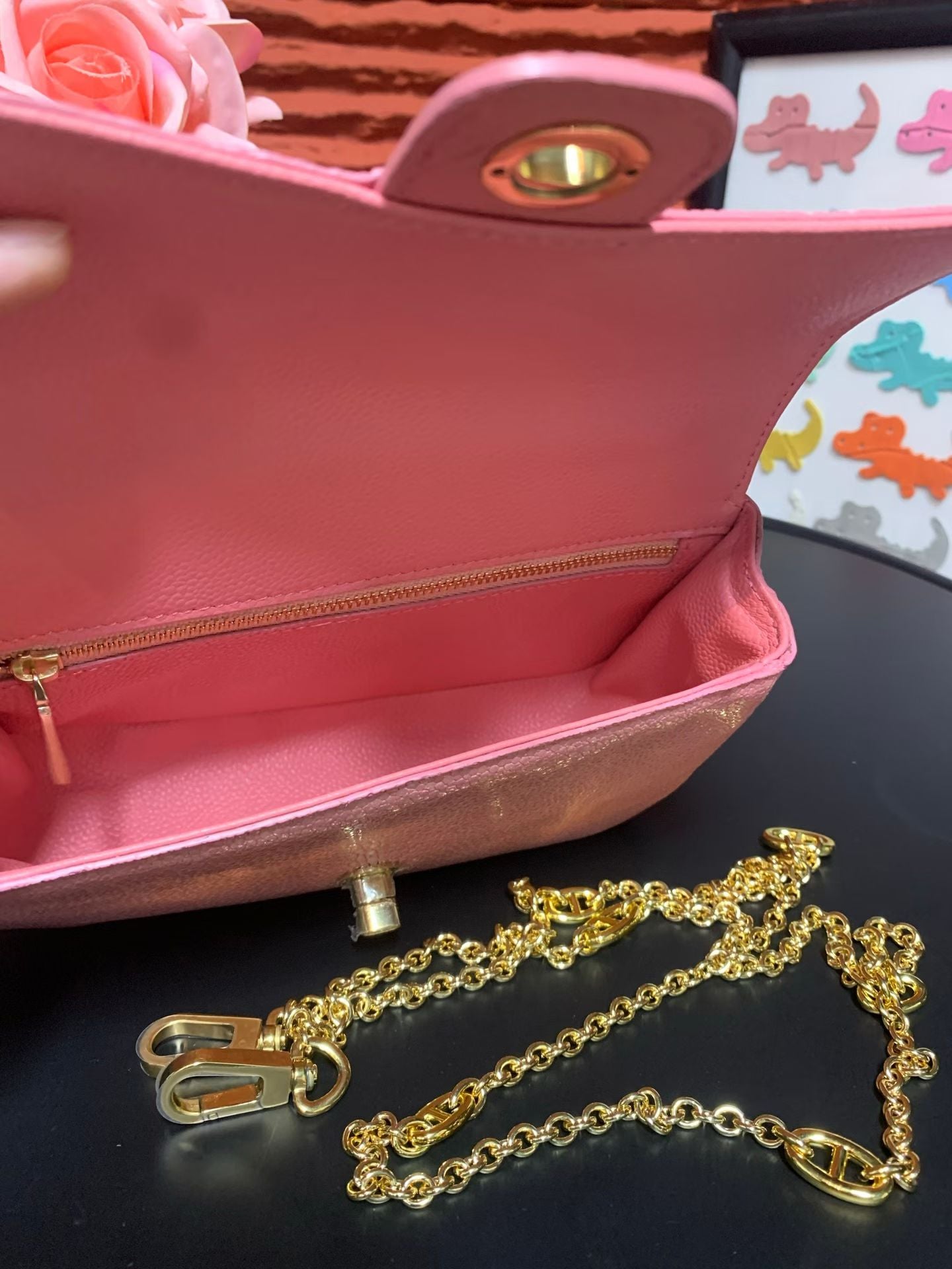 Women's Stingray Skin Leather Top Handle Bag