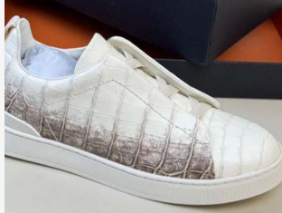 Preorder Crocodile Shoes Genuine Crocodile Skin Leather Sneakers