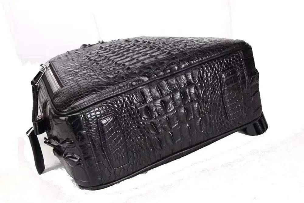 Rossie Viren Crocodile Skin Leather Backpack