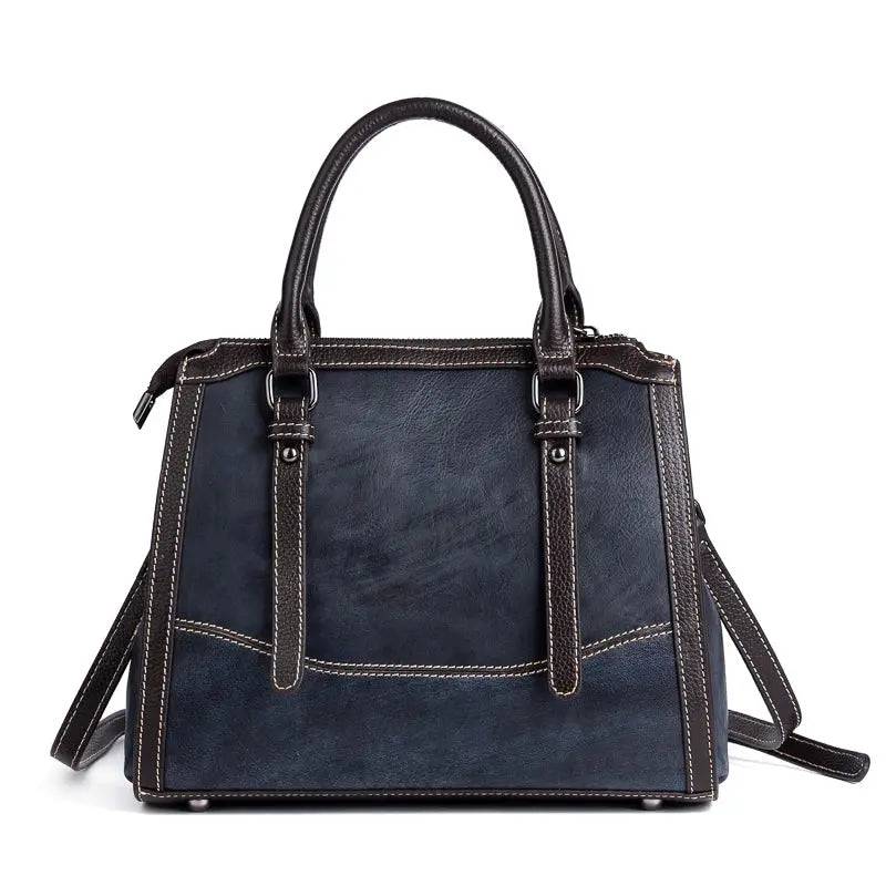 Rossie Viren Women's Leather Top Handle Shoulder Cross Body Bag