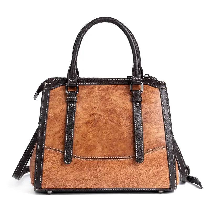 Rossie Viren Women's Leather Top Handle Shoulder Cross Body Bag