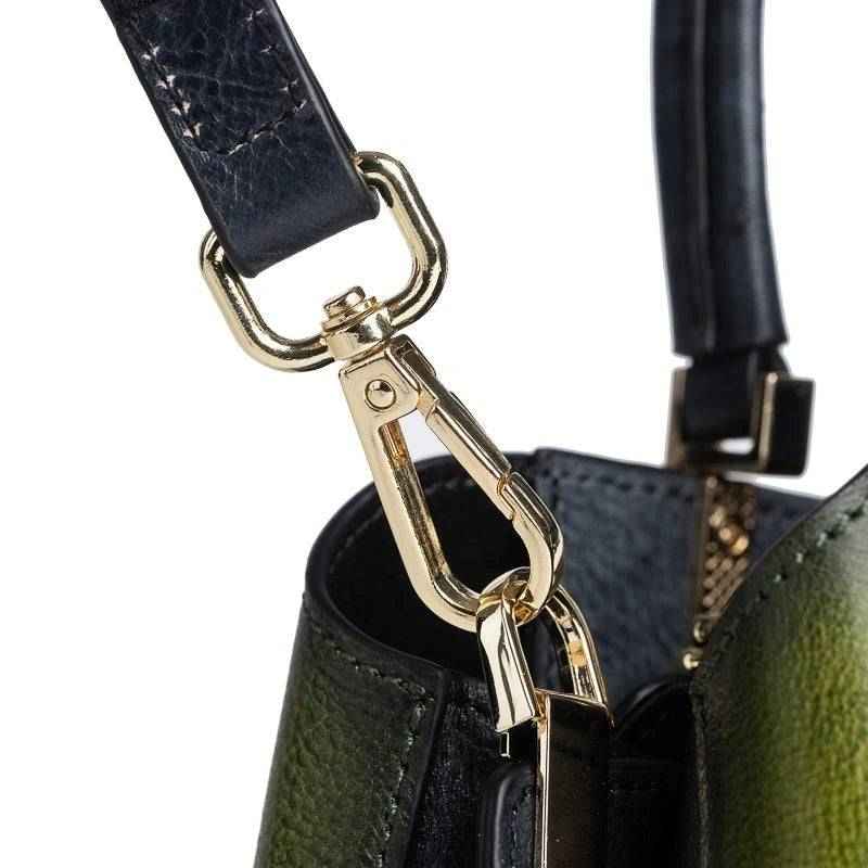 Rossie Viren Women's Leather Top Handle Shoulder Cross Body Bags