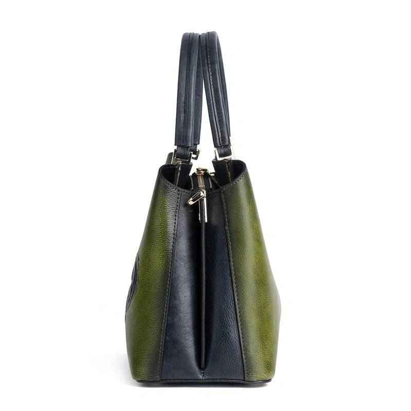 Rossie Viren Women's Leather Top Handle Shoulder Cross Body Bags