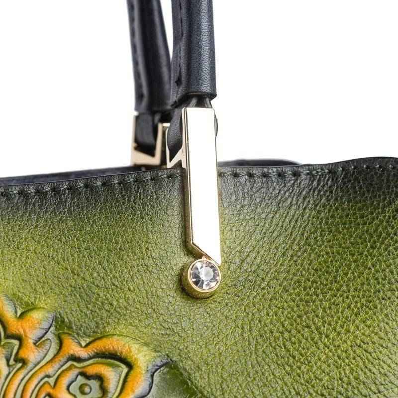 Rossie Viren Women's Leather Top Handle Shoulder Cross Body Bags