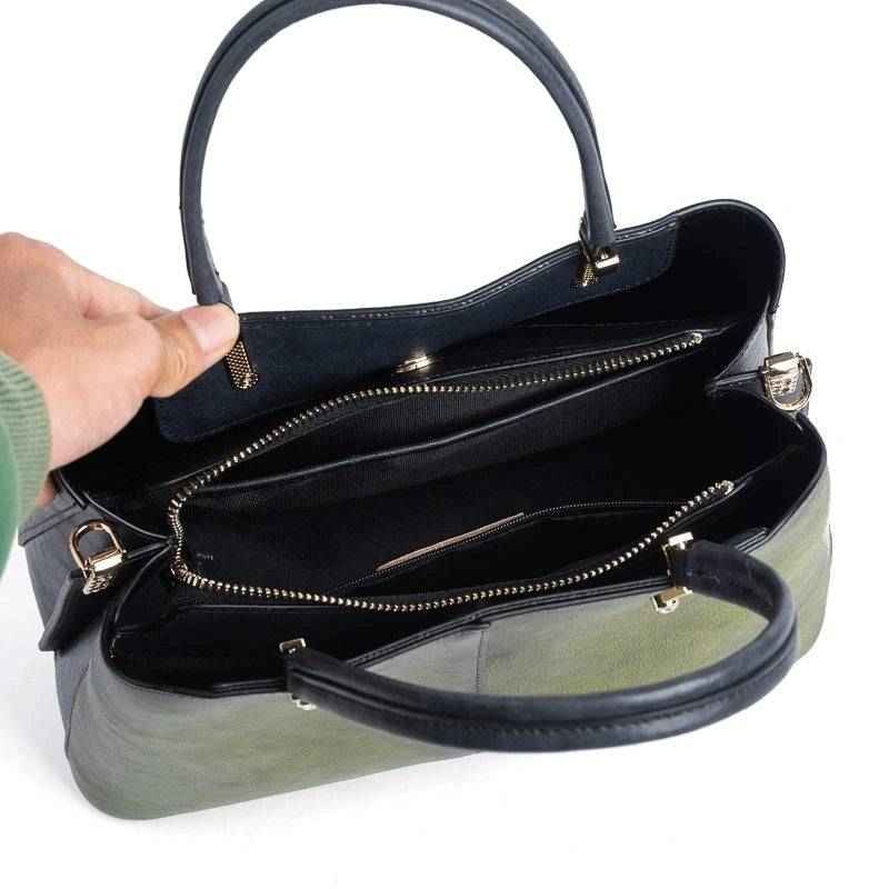 Rossie Viren Women's Leather Top Handle Shoulder Cross Body Bags