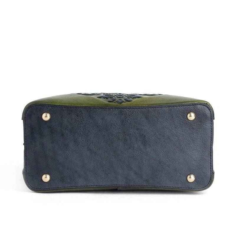 Rossie Viren Women's Leather Top Handle Shoulder Cross Body Bags