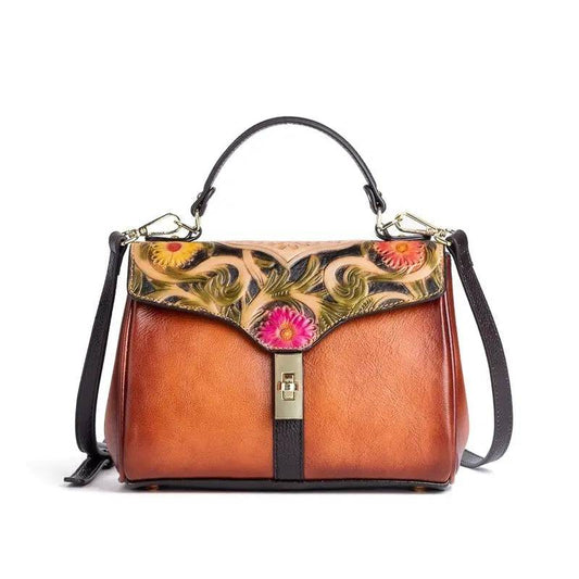 Rossie Viren Women's Mini Leather Top Handle Satchel