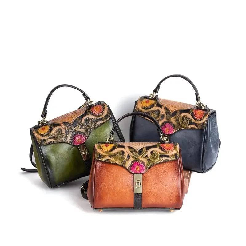 Rossie Viren Women's Mini Leather Top Handle Satchel