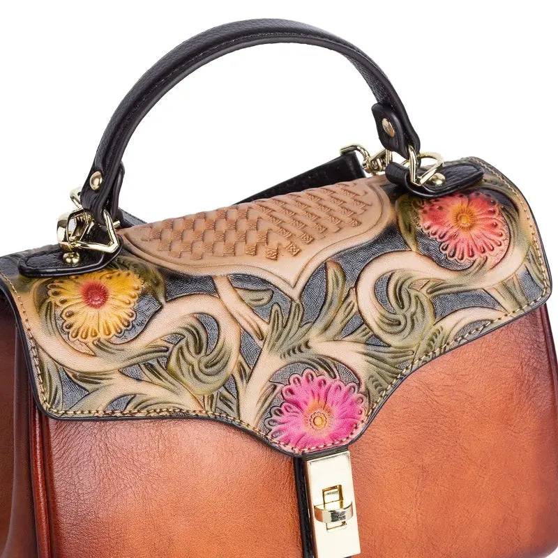 Rossie Viren Women's Mini Leather Top Handle Satchel