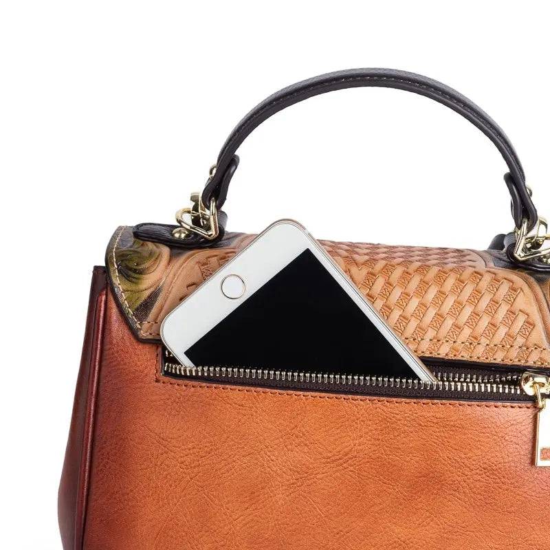 Rossie Viren Women's Mini Leather Top Handle Satchel