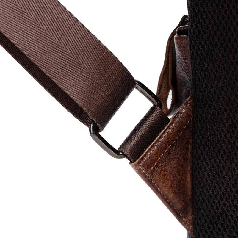 Rossie Viren Women's Retro Genuine Leather Large Backpack, Leather Rucksack, Leather Knapsack ,Office Bag,Travel Backpack
