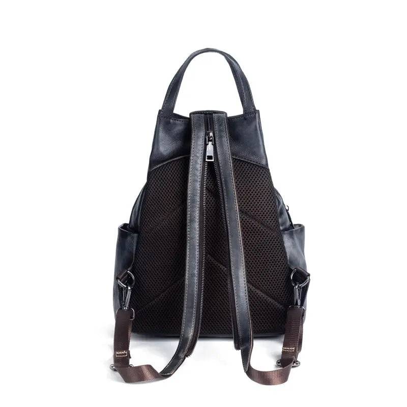 Rossie Viren Women's Vintage Leather Backpack, Leather Rucksack, Womens Backpack, Gift for her