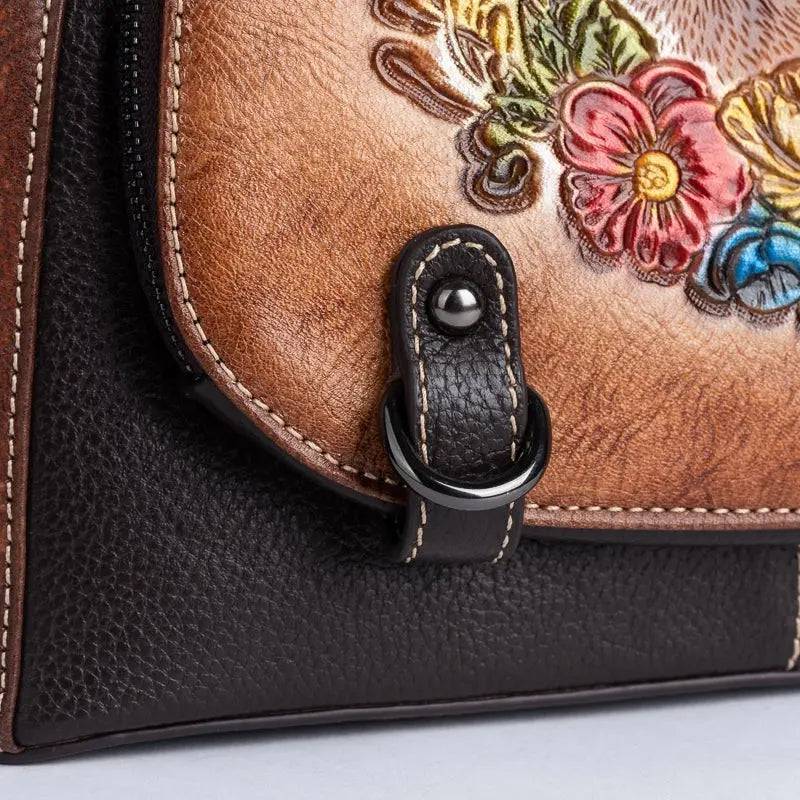 Rossie Viren Women's Women’s Genuine Leather Handbag Shoulder Bags Work Tote Bag Top Handle Bag Ladies Purses Satchel