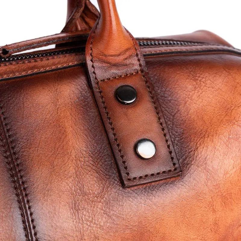 Rossie Viren Women's Women’s Genuine Leather Handbags Satchel Tote Top Handle Bags Ladies Purses Cross-body Bag