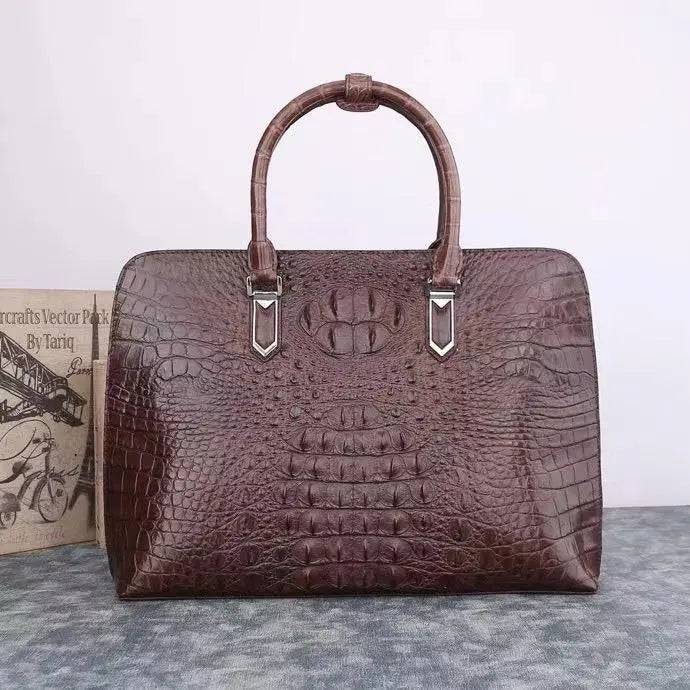 Shell Bag Crocodile Leather Hand Bag Shell Pack Alma Bag