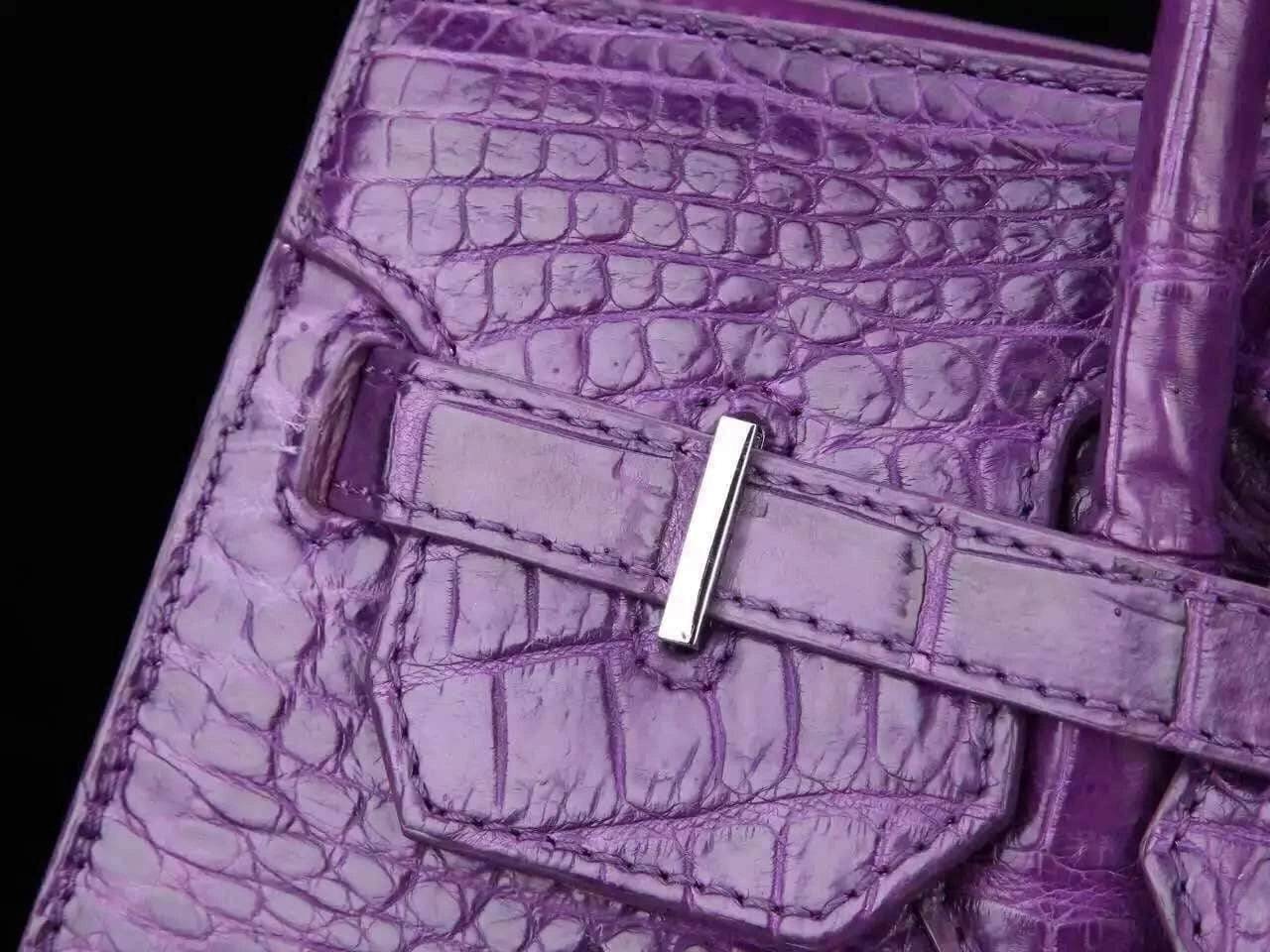 Preorder Womens Genuine Crocodile Leather Padlock Tote Handbags