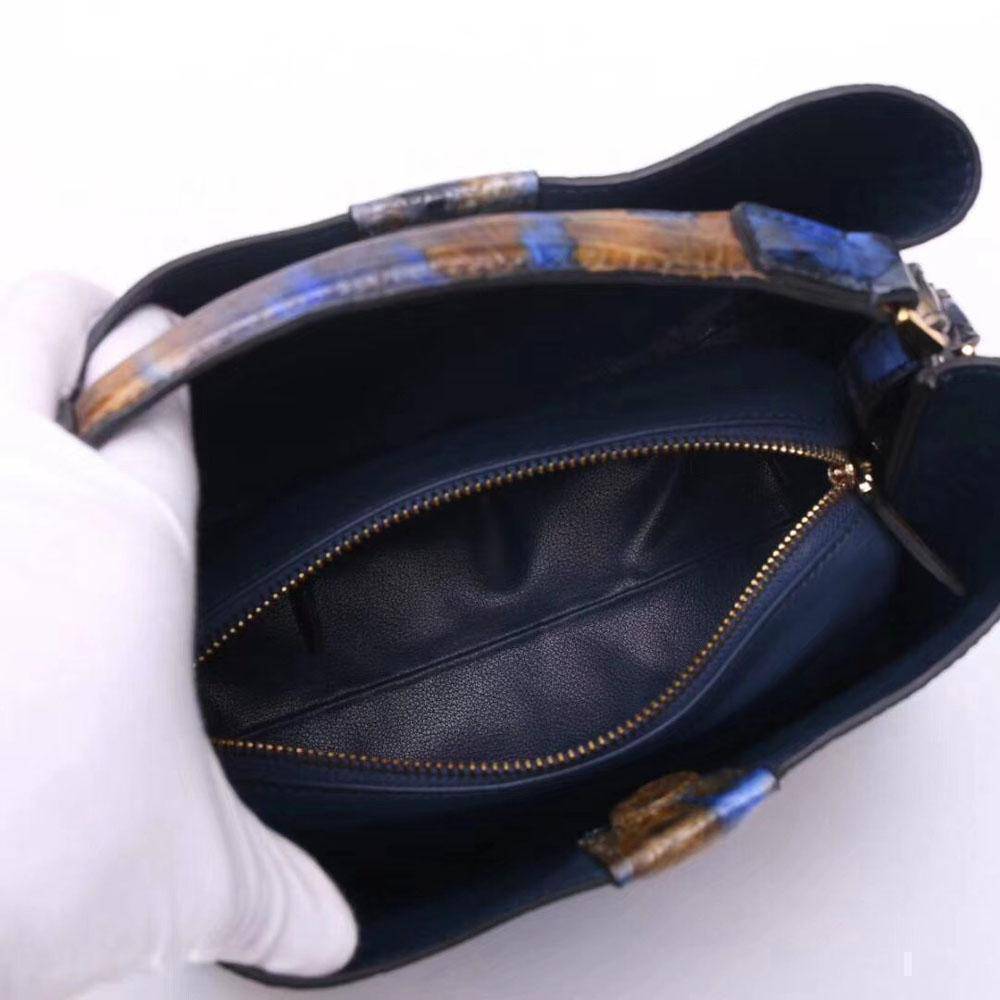 Genuine Crocodile Leather Medium Hobo Bag  & Purse Block Color