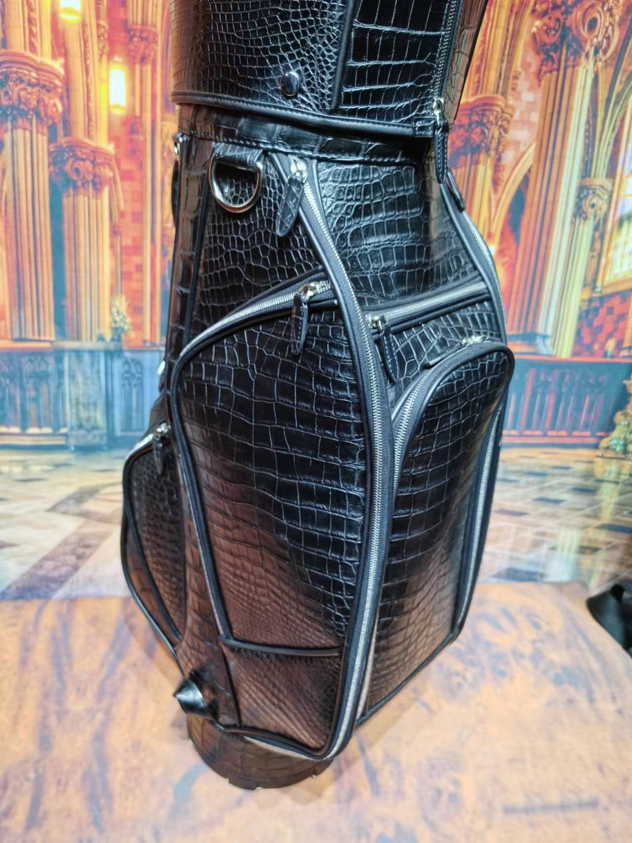 Crocodile Belly Leather Golf Bags ,Crocodile Leather Golf Sets , Golf Cart Bags & Golf Stand Bags
