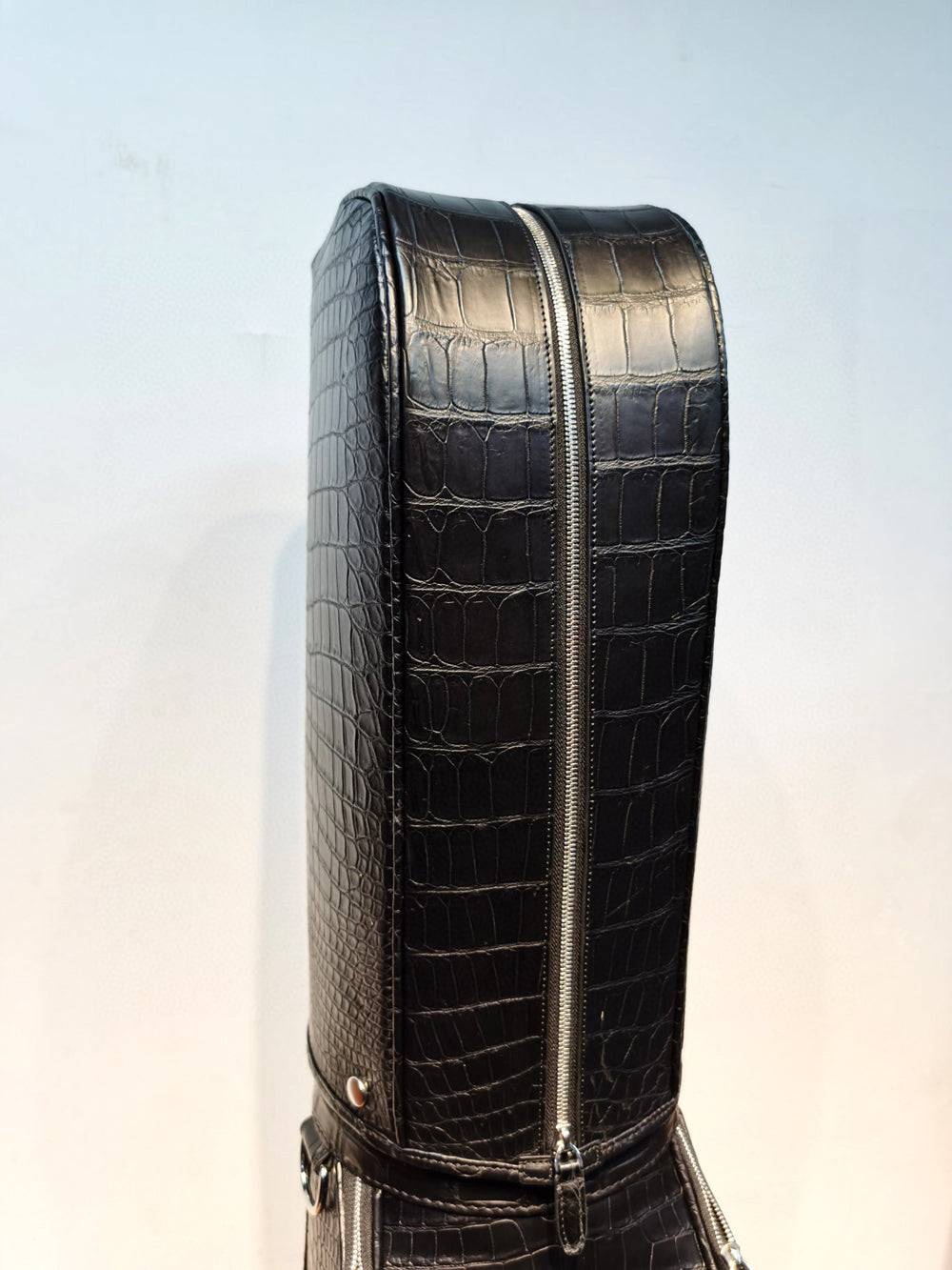 Crocodile Belly Leather Golf Bags ,Golf Sets , Golf Cart Bags & Golf Stand Bags Black With Roller