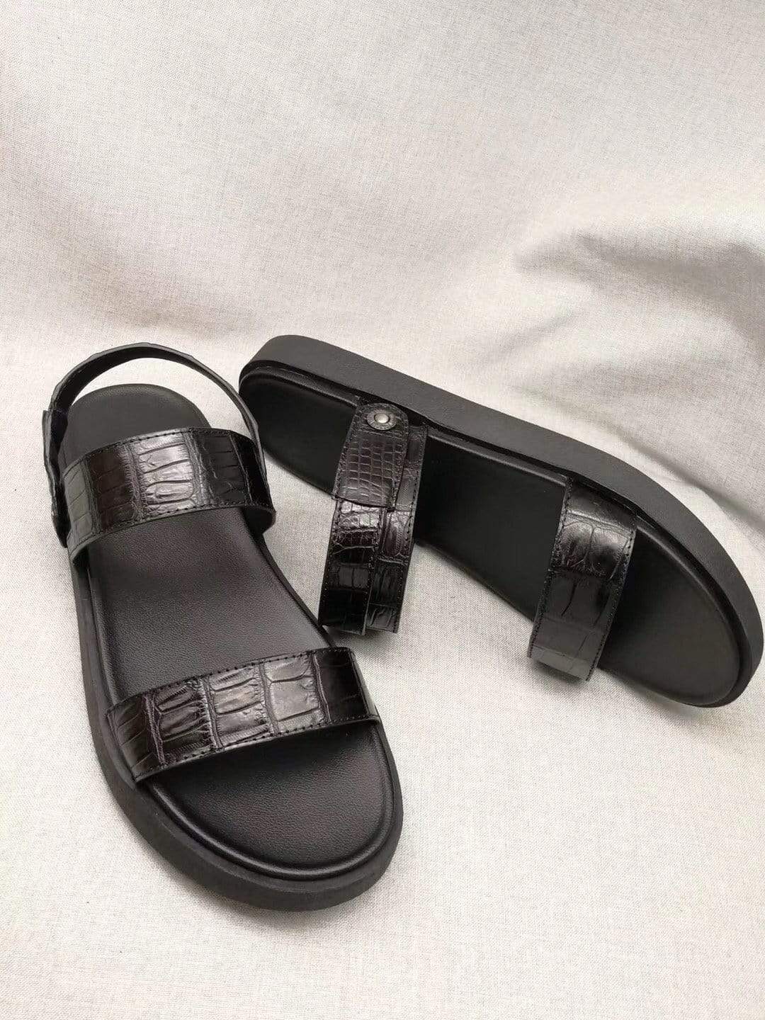 Crocodile Shoes Crocodile Belly Leather Sandals