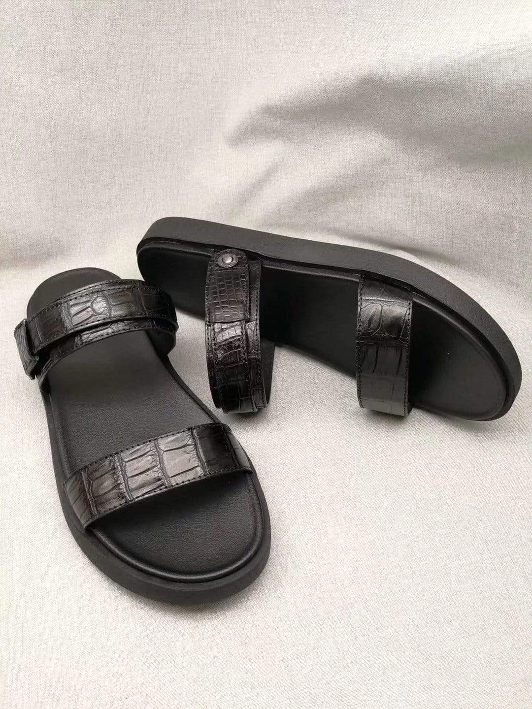 Crocodile Shoes Crocodile Belly Leather Sandals