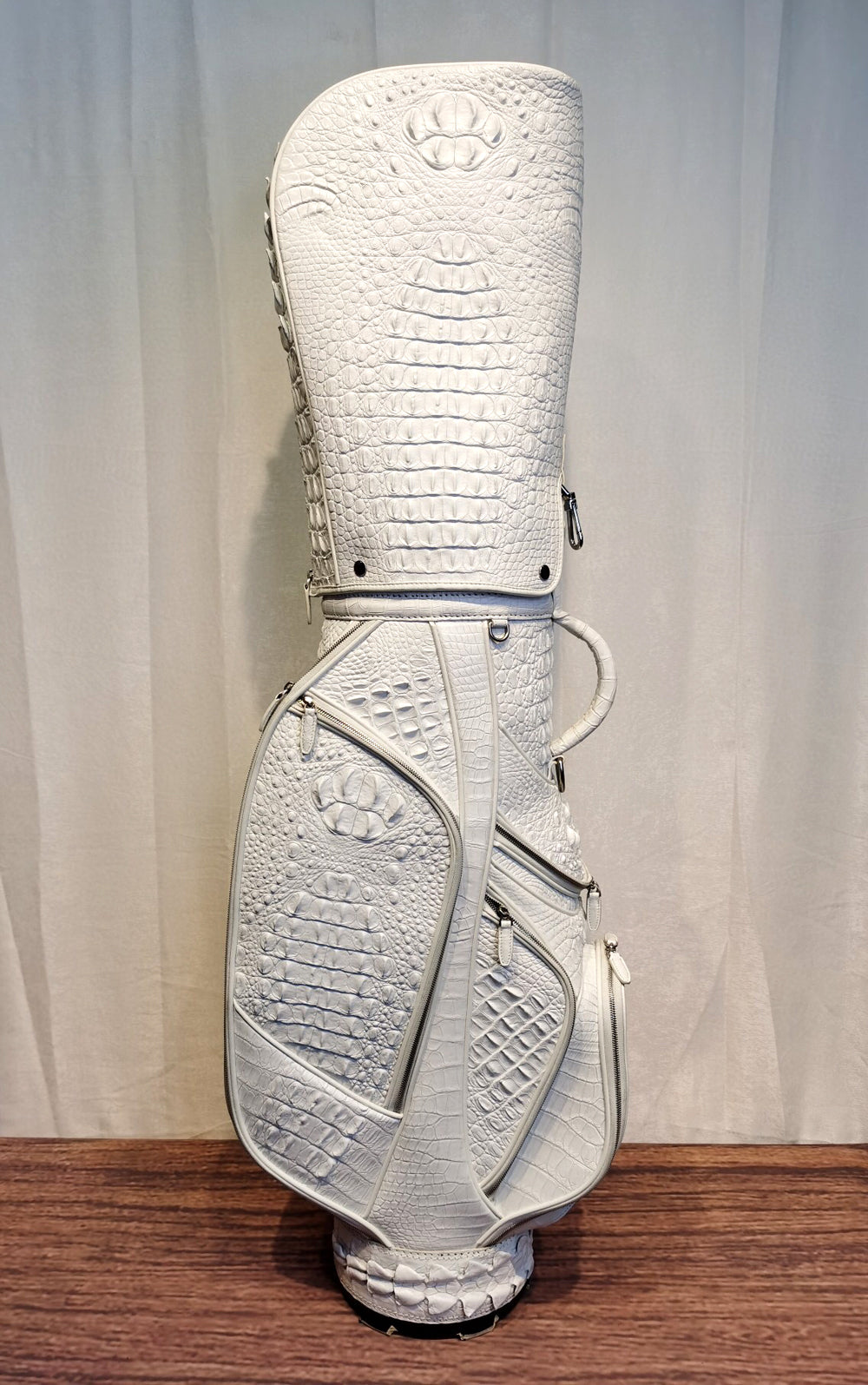 Crocodile Bone Leather Golf Bags ,Golf Sets , Golf Cart Bags & Golf Stand Bags White