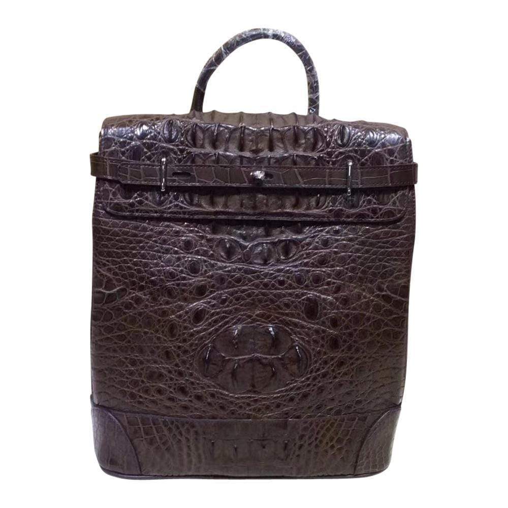 Crocodile Leather Backpack