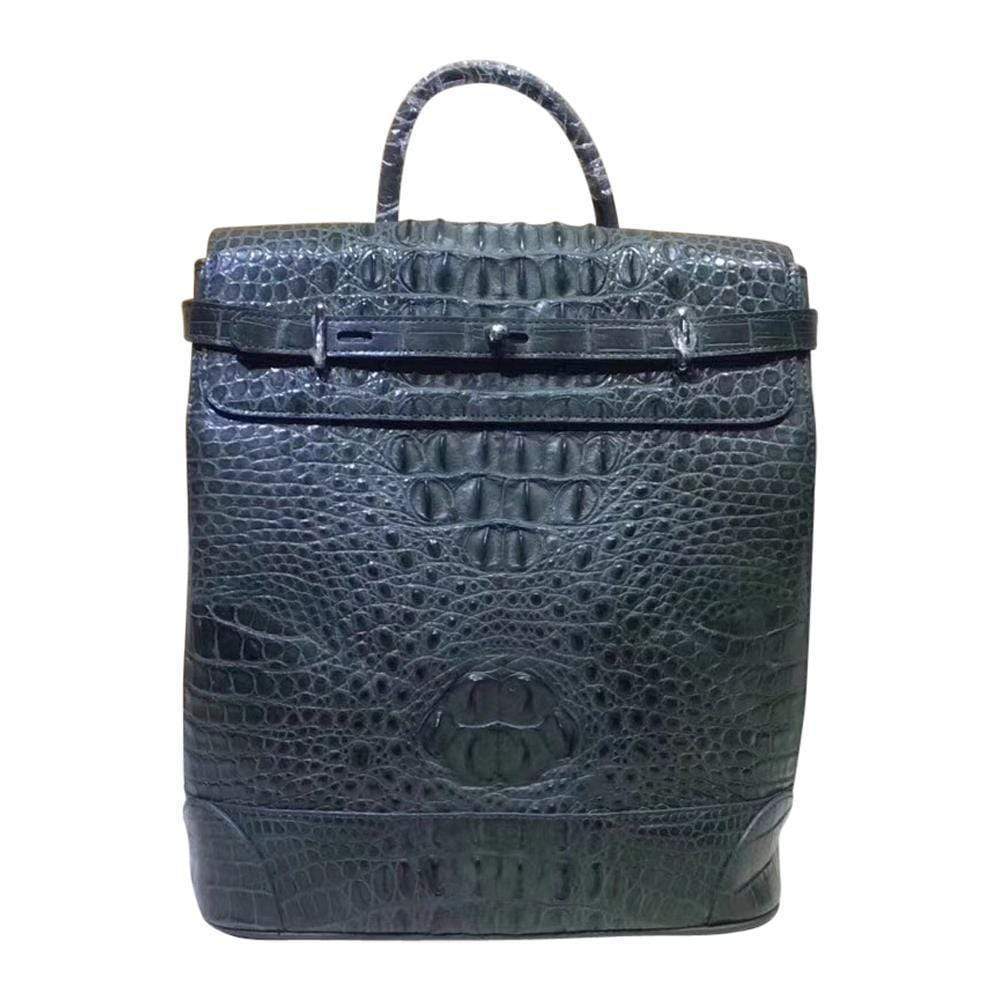 Crocodile Leather Backpack