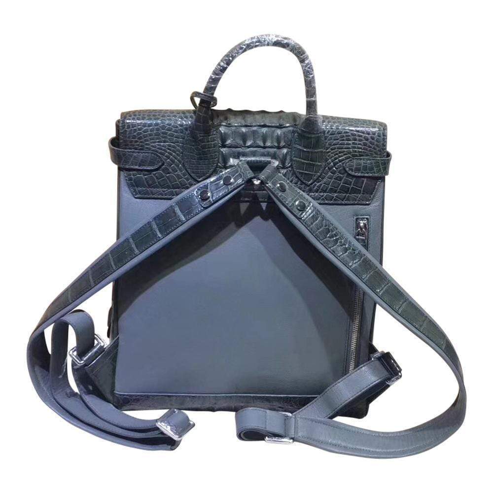 Crocodile Leather Backpack